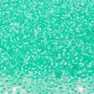 Color Lined Mint 11/0 Glass Seed Beads 1/4 lb