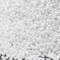 Opaque Luster White 11/0 Glass Seed Beads 30 grams
