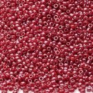 Opaque Luster Red 11/0 Glass Seed Beads 30 grams
