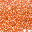 Opaque Luster Orange 11/0 Glass Seed Beads 30 grams