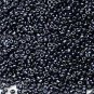 Opaque Luster Black 11/0 Glass Seed Beads 1/4 lb