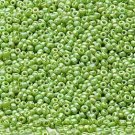 Opaque Rainbow Lime 11/0 Glass Seed Beads 1/4 lb