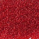 Transparent Red 11/0 Glass Seed Beads 30 grams