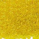 Transparent Yellow 11/0 Glass Seed Beads 1/4 lb