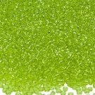 Transparent Lime 11/0 Glass Seed Beads 30 grams