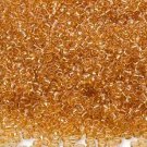 Transparent Amber 11/0 Glass Seed Beads 1/4 lb