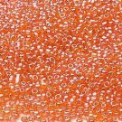 Transparent Luster Orange 11/0 Glass Seed Beads 1/4 lb