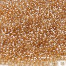 Transparent Luster Amber 11/0 Glass Seed Beads 1/4 lb
