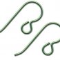 Green 20 gauge Niobium 5 PAIR French Hook Earwires