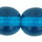 Transparent Capri Preciosa 6mm Czech Pressed Glass Round Beads