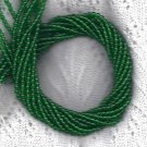 Green Emerald Preciosa 4mm Czech Pressed GlassStrand of Round Beads