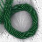Green Emerald Preciosa 4mm Czech Pressed GlassStrand of Round Beads