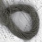 Black Diamond  Preciosa 4mm Czech Pressed GlassStrand of Round Beads