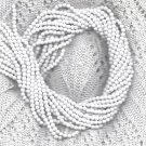 Opaque White Preciosa 4mm Czech Pressed GlassStrand of Round Beads
