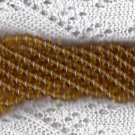 Transparent Topaz Preciosa 4mm Czech Pressed GlassStrand of Round Beads
