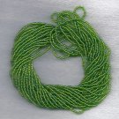 Transparent Rainbow/AB Lime Green Czech 11/0 Glass Seed Beads HANK