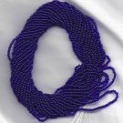 Transparent Cobalt Blue Czech 11/0 Glass Seed Beads HANK