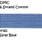 DMC 6 Strnd Cotton Embroidery Floss Gray Blue 161