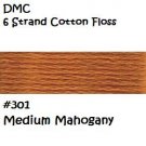 DMC 6 Strnd Cotton Embroidery Floss Medium Mahogany 301