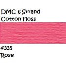 DMC 6 Strnd Cotton Embroidery Floss Rose 335