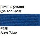 DMC 6 Strnd Cotton Embroidery Floss Navy Blue 336