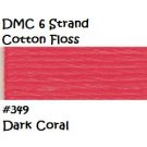 DMC 6 Strnd Cotton Embroidery Floss Dk Coral 349