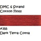 DMC 6 Strnd Cotton Embroidery Floss Dk Terra Cotta 355