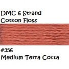DMC 6 Strnd Cotton Embroidery Floss Md Terra Cotta 356