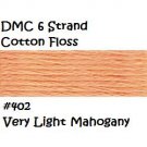 DMC 6 Strnd Cotton Embroidery Floss Vry Lt Mahogany 402