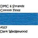 DMC 6 Strnd Cotton Embroidery Floss Dark Wedgewood  517