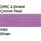 DMC 6 Strnd Cotton Embroidery Floss Violet 553