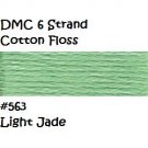 DMC 6 Strnd Cotton Embroidery Floss Light Jade 563
