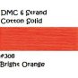DMC 6 Strnd Cotton Embroidery Floss Bright Orange 608