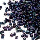 Miyuki #612 Gunmetal Blue Delica Hex 2Cut Seed Beads