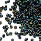Miyuki #613 Gunmetal Green Delica Hex 2Cut Seed Beads