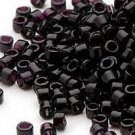 Miyuki #010 Opaque Black Delica Round Seed Beads
