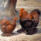 Cochin Couple on a Stroll Cross Stitch Chart