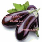 Eggplant Cross Stitch Chart