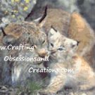 Lynx Mothers Camouflage Cross Stitch Chart