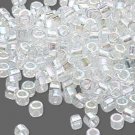 Miyuki #051 Trnsp Rainbow Crystal Delica Round Seed Beads