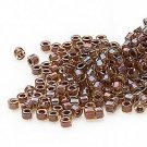 Miyuki #287 Color Lined Dk Amber Delica Round Seed Beads