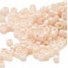 Miyuki #204 Opaque Luster Lt Beige Delica Round Seed Beads