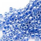 Miyuki #243 Ceylon Color Lined Blue Delica Round Seed Beads