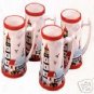 Lighthouse Series Ceramic Mugs Set of 4 NEW Coffee Tea