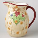 Pfaltzgraff Crafty Christmas Pitcher Stoneware NEW