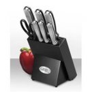 Ginsu Kotta Series 8pc Stainless Traditional Block Knife Set - Black
