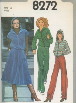 Simplicity 8272 Hooded Jacket, Pants and Skirt Vintage Sewing Pattern