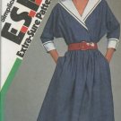 Simplicity 6280 Vintage Sailor Inspired Dress Sewing Pattern dated 1983 Uncut