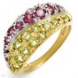Brand New 1.8 CTW Peridot Gold Ring Size 7 Retails $570