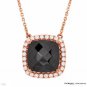 GIORGIO VISCONTI 2.86 CTW Hematite 18K Gold Necklace